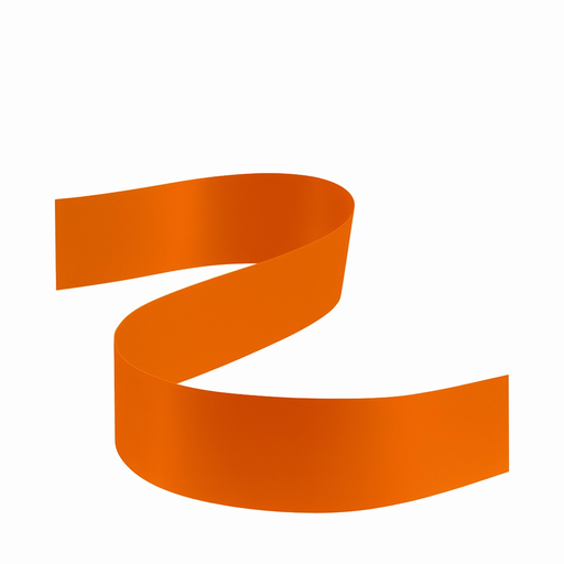 [9DFS-OR] 1 1/2" ORANGE DOUBLE FACED SATIN RIBBON | 50-Yards Per Roll / 12-Rolls Per Case