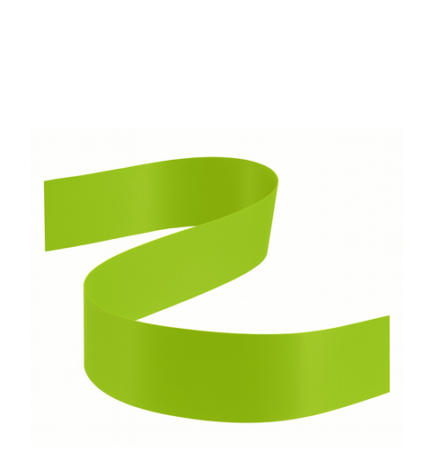 [9DFS-CIT] 1 1/2" CITRUS GREEN DOUBLE FACED SATIN RIBBON | 50-Yards Per Roll / 12-Rolls Per Case